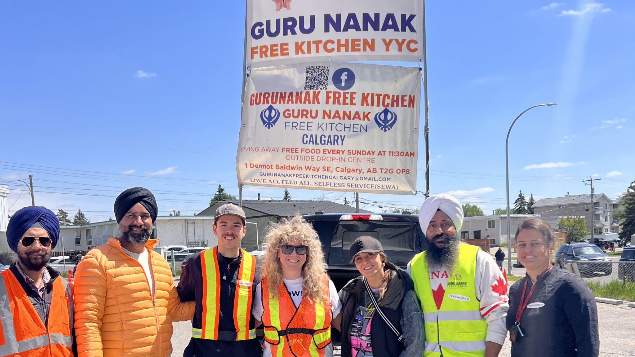 Guru Nanak Free Kitchen of Calgary with Councillor Sharp and the Bowness Community Association