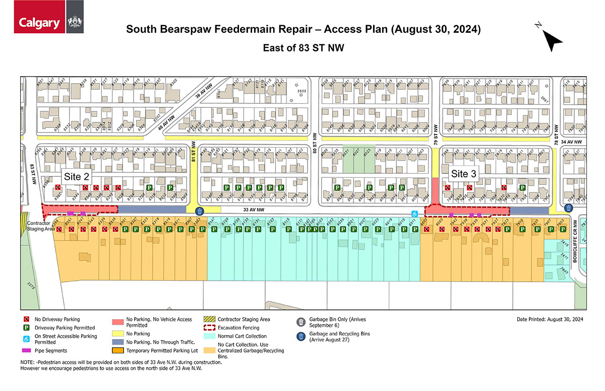 Bearspaw South feeder main - east of 83 street NW