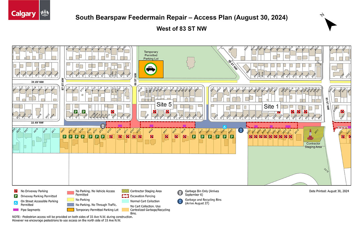 South Bearspaw feeder main repair - West of 83 street