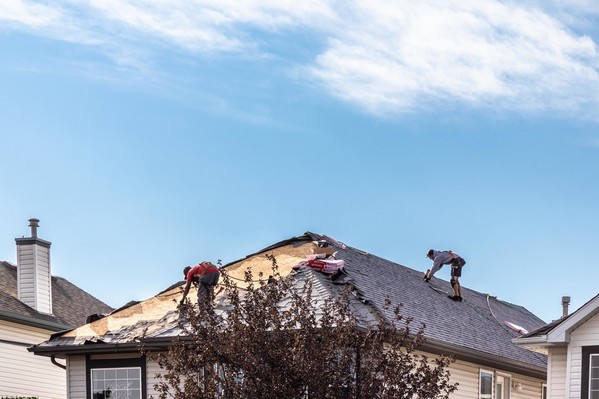 Image of roofing being replaced