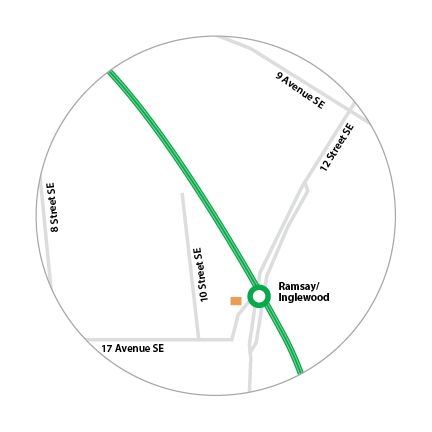 Map of Artpoint demolition location in relation to Ramsay/Inglewood