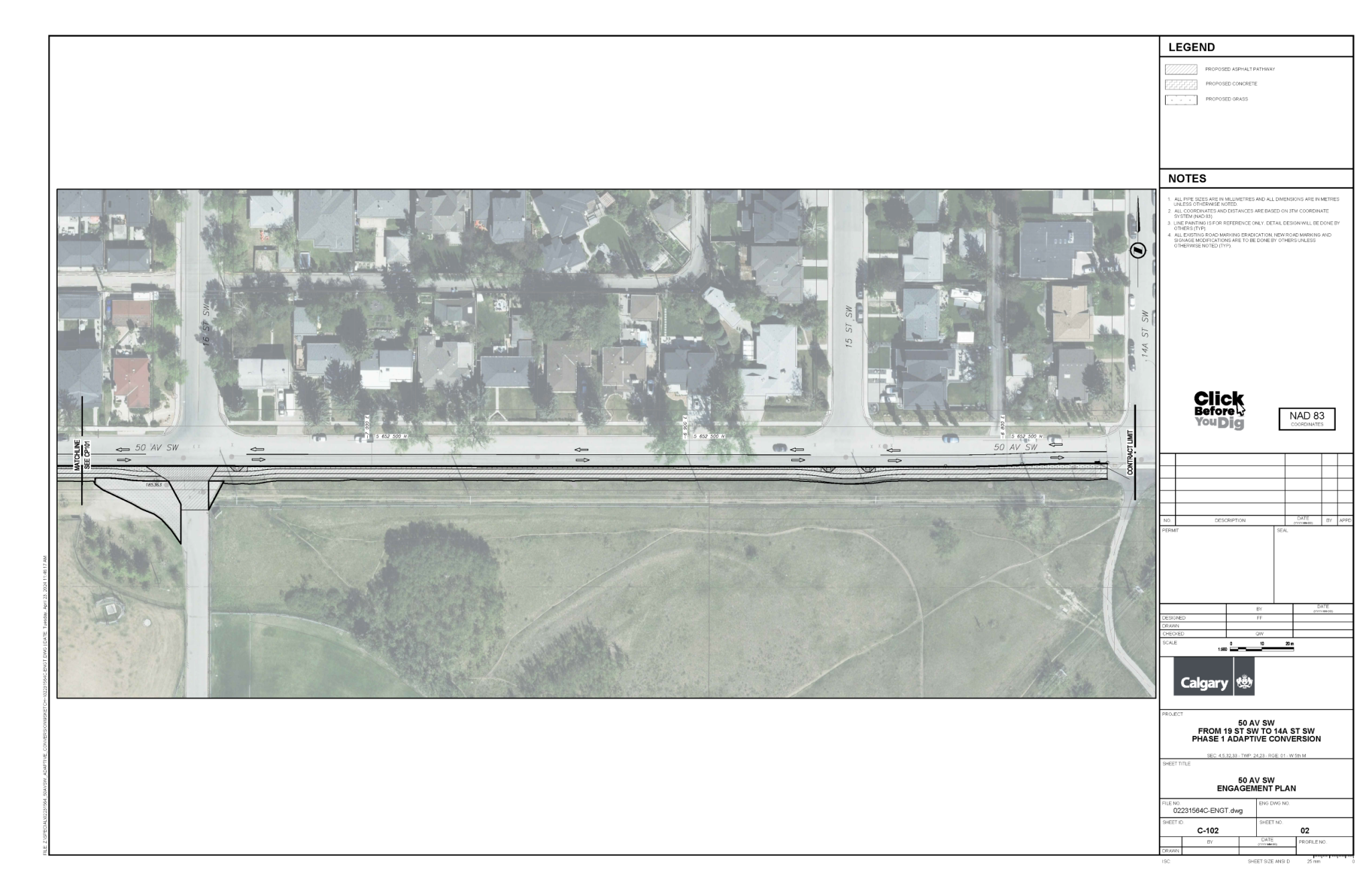 50 Avenue S.W. Phase 1 - from 19 street to 14A Street S.W.